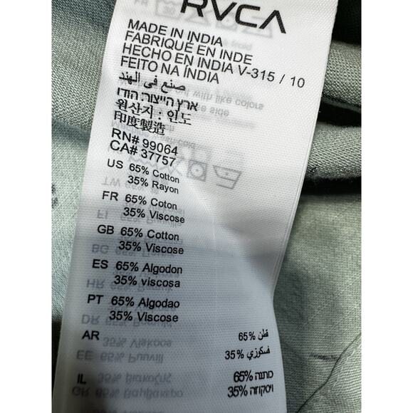 RVCA Whine Dress Jade Green Black Rose Print NWT SZ XS Minimalist Slip Dress - Picture 4 of 7